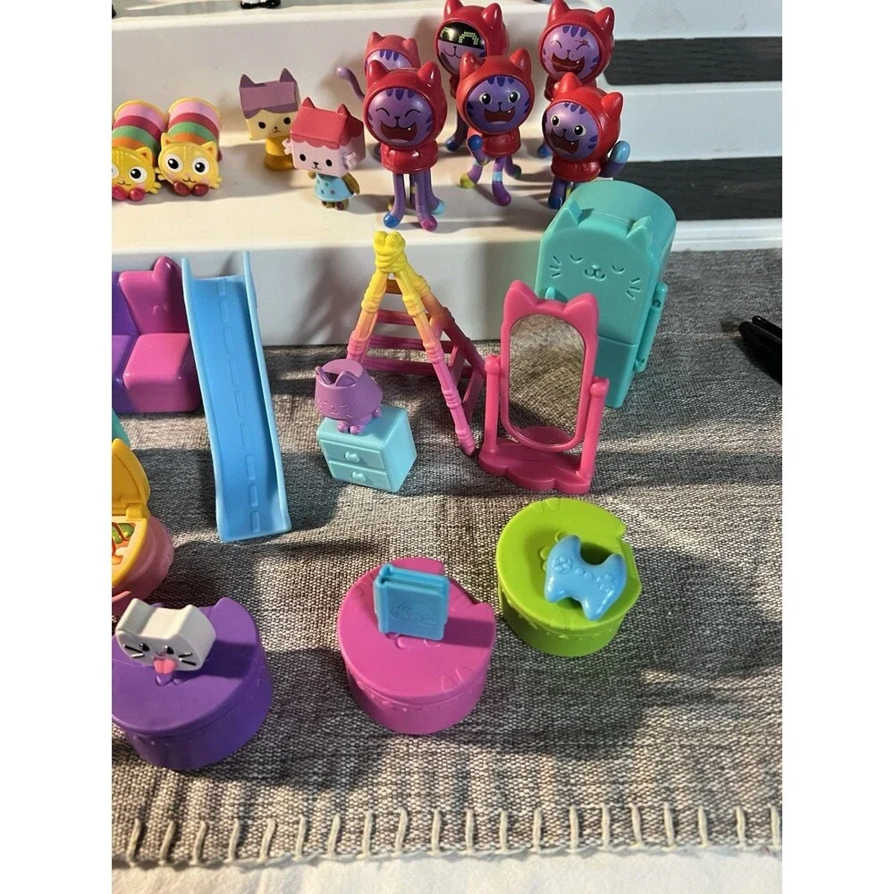 Gabby's Dollhouse Toy Lot Of 65+ Figures Furniture & Accessories